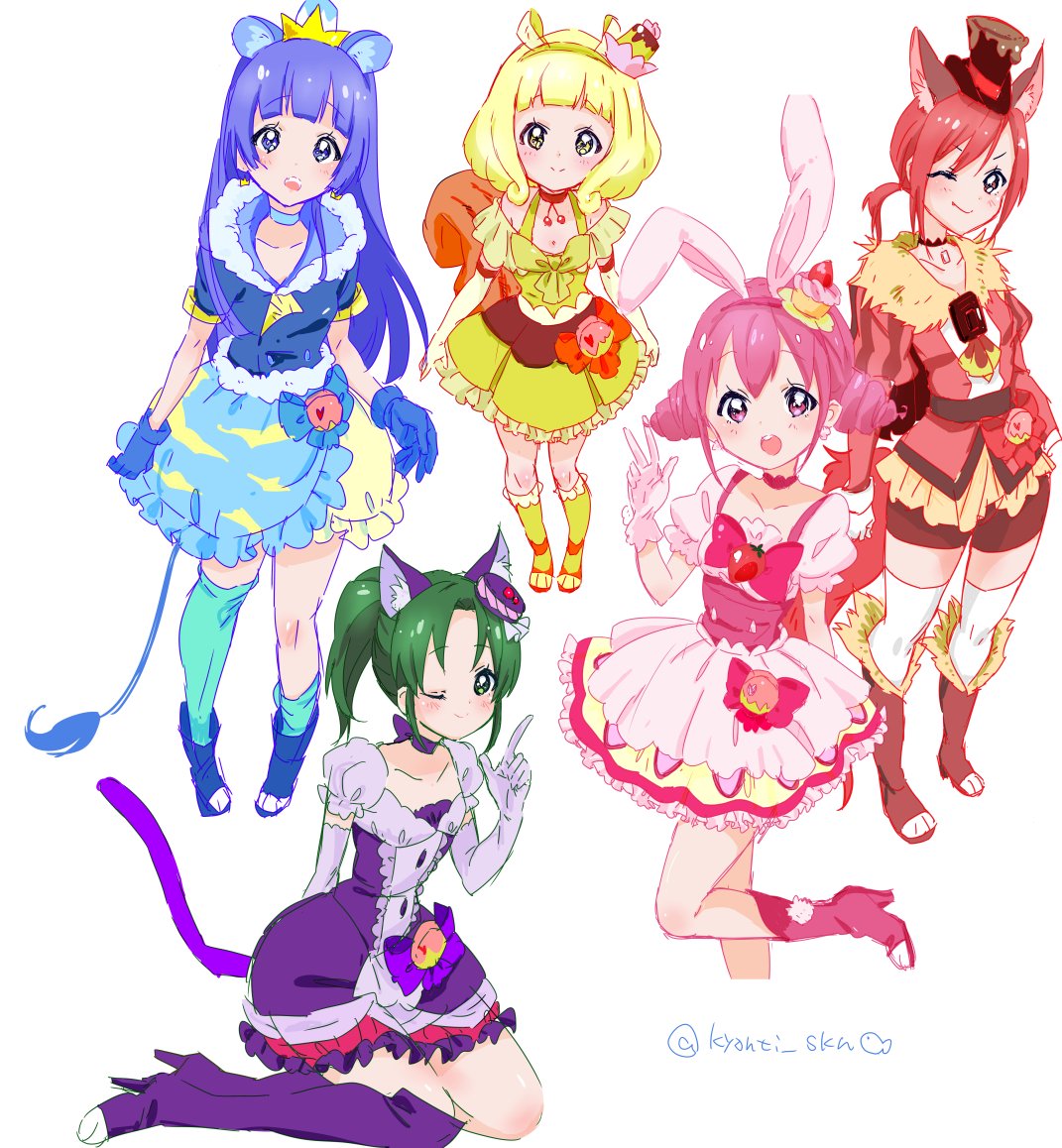 スマイルプリキュアアラモード ほか スマイルプリキュアイラストまとめ ニチアサエイト