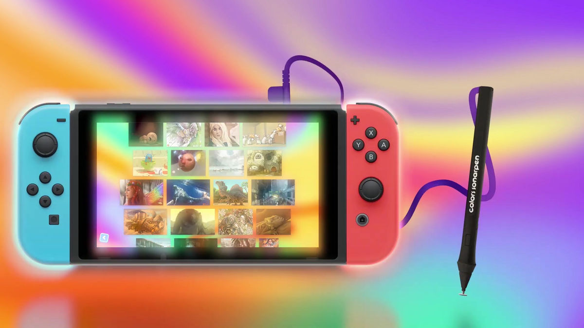 Nintendo Switchで イラスト制作が可能になるお絵描きソフト Colors Live が開発中 イヤホンジャックに挿して使う筆圧感知ペン付属 ニンテンドーeショップには年秋冬頃に登場予定 ニチアサエイト