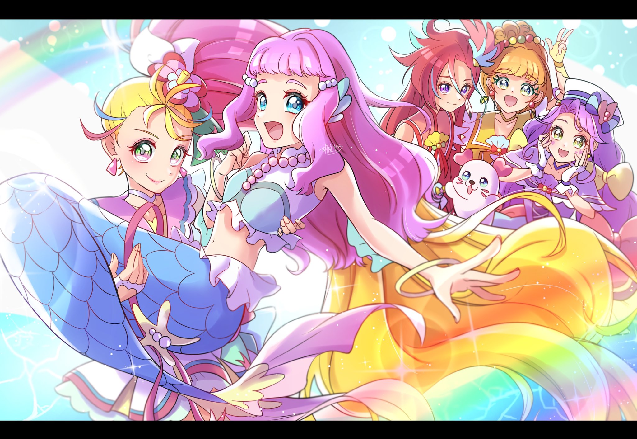 トロプリ1年よろしくね まなつとローラ最高のコンビになる予感 ほか トロピカル ジュ プリキュアイラストまとめ ニチアサエイト