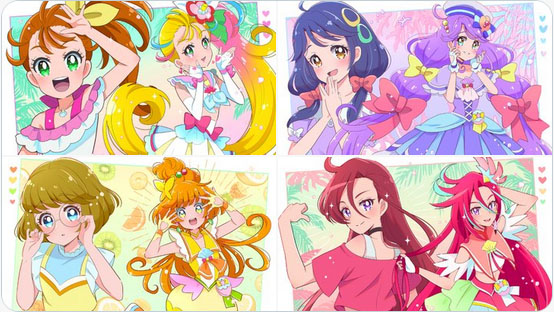 トロプリカラフルでかわいいよ トロプリ全員変身おめでと ほかトロピカル ジュ プリキュアイラストまとめ ニチアサエイト